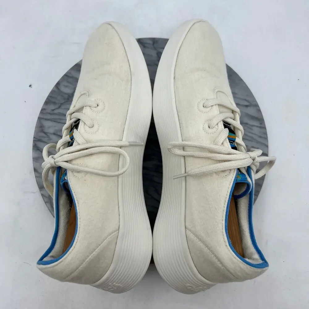 Allbirds Mens 13 Shoes Cream Wool Runner Go Sneakers Lace Up Low Top Trainer